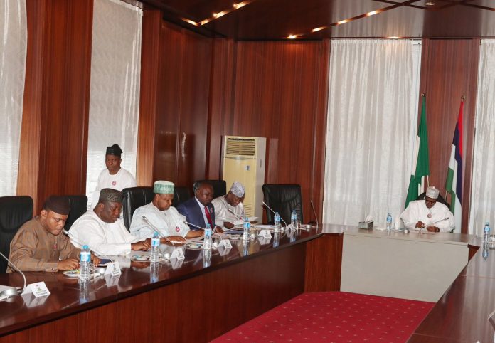 Image result for Buhari Holds Closed-Door Meeting With Governors Over Minimum Wage