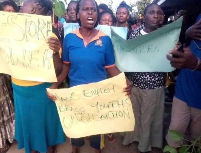 Agip Host Community Protests 2 Months’ Power Outage, Lack Of Potable Water