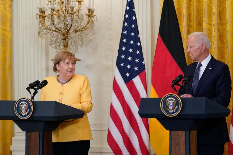Biden, Merkel 'United Against Russia's Aggression'