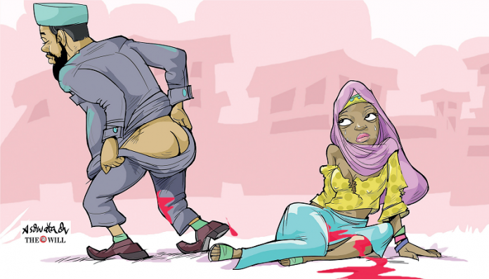 Sokoto girl Abuse caricature
