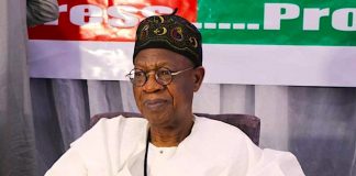 The Minister of information and Culture, Lai Mohammed