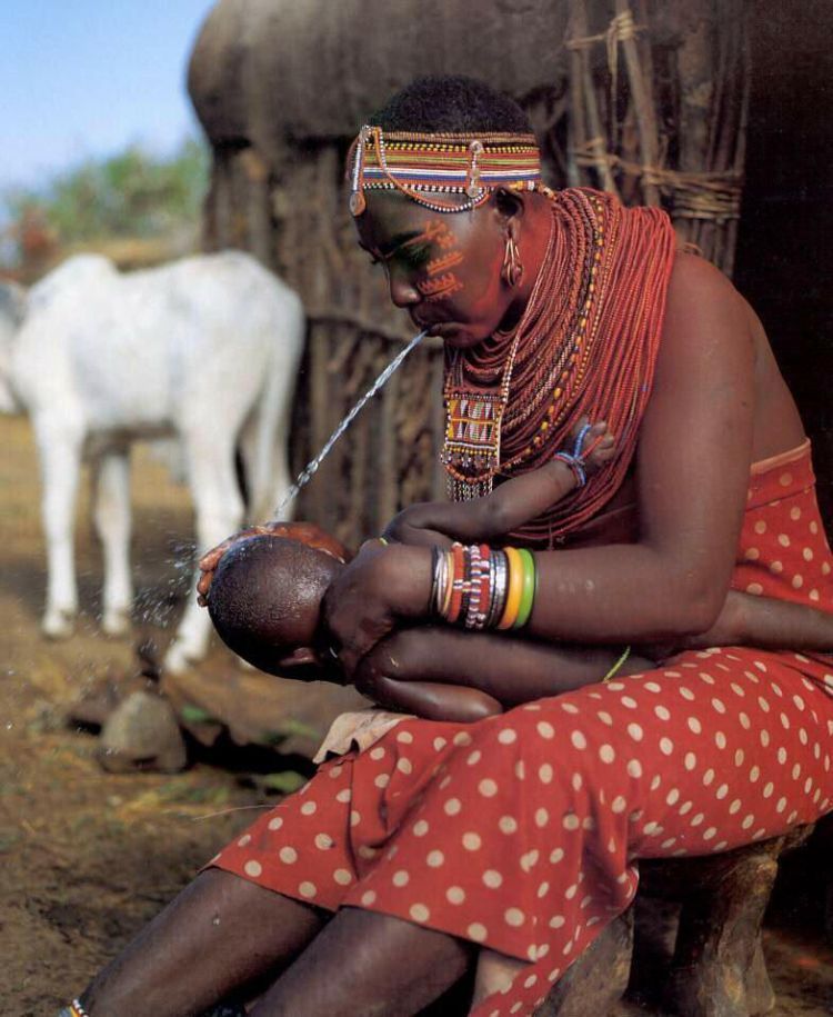 Spitting Maasai tribe