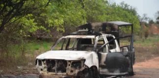 Burnt-police-truck-in-Abia-State